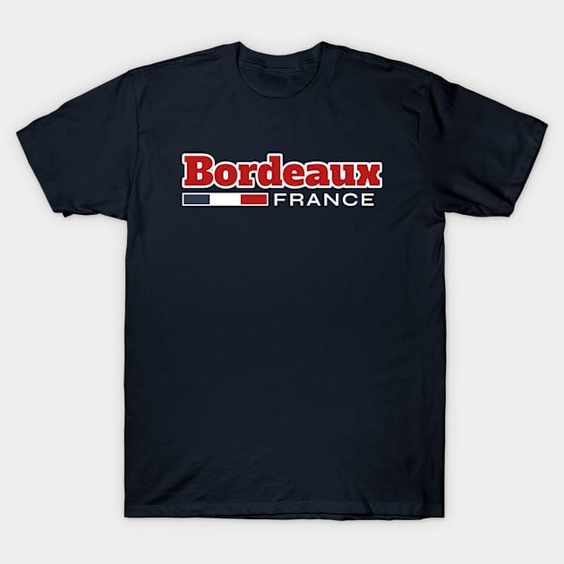 Bordeaux France Retro T-Shirt by urban-wild-prints